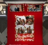 Customized Photo Print Photo Bedsheet | Couple bedsheet | Photo Bedsheet - BBD GIFTS